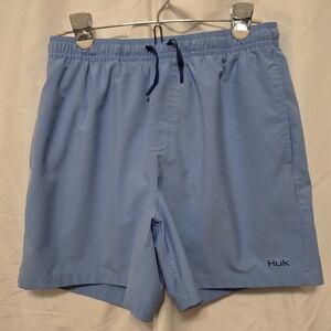 Huk Sky Blue Casual Shorts